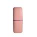 Digjobk toothbrush cup travel portable toothbrush tooth paste Holder Storage Case Box Organizer Camping Storage Cup Outdoor Holder Bathroom Accessorie (Color: Pink)