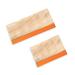 Craft Rubber Wooden Handle Manual Silk Screen Printing Squeegee Blade Ink Scraper Tool 14cm /25cm(2 Pack)