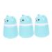 YARNOW 3pi ces Pot Poudre avec Houppette Ours Bo te Vide pour Gar on Fille et Voyage Rangement de Poudre Herm tique et Compact