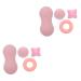 Beavorty 8 Stk fascia ball gymnasium Massage ball Hand-held deep fabric trigger point massage devices Neck massage device Practical fascia balls massage tools foot sole massage globe pink