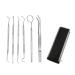 Tongue Scraper Stainless Steel Tongue Cleaner with Metal Storage Case Tongue Cleaner for Fresh Breath and Oral Hygiene 2 Pack
