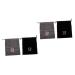 FOYTOKI 4 Pcs Hair Dryer Bag Drawstring Pouches Hair Dryer Lint Bags Drawstring Makeup Bag Flannel