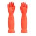 MIN-XL Cleaning Glove Waterproof and Oil-resistance Suitable for kitchen Cleaning Clothes Washing Household Cleaning Dishwashing Car Wash Indoor and Outdoor Cleaning Pet Care Use etc(45CM) red-45CM-L