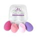 ZeeAura Beauty Blender (Pack of 4) Makeup Sponges Latex-Free Blending Sponges Soft and Flexible Boun Multi-colored Make up Sponges Blender Storage Box