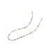 OHPHCALL 1 String Septum Beads Macrame Beads Bracelet Accessories Heishi Beads Bracelet Loose Beads Crystal Spacer Beads Colorful Beads Spacer Rocks Bead Chips Beads Craft Stone Small Beads Sky-blue 39X0.4X0.2CM