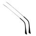 Munani glasses arm leg glasses replacement arm of the glasses glasses replacement accessories 1 pair of silver vintage patterned metal glass replacement bars