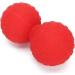 Ververt Touch Double Massage Ball | Leg Back & Shoulder Muscle Relaxation | Deep Tissue Massage & Yoga Fitness Ball | Red - Buy Online on GoSupps.com