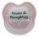 'Pacifier pacifier pink customizable with saying love from AMORE DI MAMY E PAPY 6-12 months silicone Brillabenny