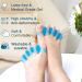 Silicone Toe Separator for Hallux Valgus Correction - 6X Blue Toe Separator for Bunions, Hammer Toes - Foot Toe Spreader Gel for Toe Protection - Buy Online on GoSupps.com