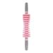Massage roller stick anggrek meridian back massage device eliminates tiredness muscle relaxation exercises massage roller wooden massage roller (pink)