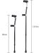 Black Crutches with Open Cuff for Handicapped Elderly Easy to Walk Crutches with Ergonomic Handle Lightweight Aluminum Walking Stick Single Decorate Lucky Star - Buy Online on GoSupps.com