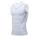 EXPECTSKY Ionic Shaping Vest Guys Men Chest Gynecomastia Compression Top to Build a Perfect Body White 3XL