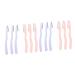 FRCOLOR 12 Pcs Facial Hair Remover Eyebrow Shaving Tool Eyebrow Makeup Tool Eyebrow Shaper Razor Beauty Eyebrow Razor Eyebrow Shaping Tool Facial Hair Trimmer Purple Shave Cosmetic 1 Count (Pack of 1)