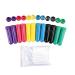 SH -ruidu 12 pieces essential oil nose inhaler tube with refillable wicks for aromatic therapy 12 tubes - 6 colors with blue