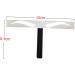 Hemoton 1pc Eyebrow Stencil Eyebrow Ruler Stencil Eyebrow Drawing Tool Positioning Ruler Stainless Steel Size 1 As Shown - Buy Online on GoSupps.com
