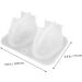 NUOBESTY 3 Pcs Rabbit Mold Silicone Molds Candle Molds Handcraft Making Mold Art Craft Mold Tool Crystal - Buy Online on GoSupps.com
