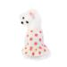 Barrageon dogs Kneid Sweet Princess Rock Clothing Puppy Cat for Little Pets Medium -sized summer clothing Bowknot Dog cat (red -M) back length: 25 cm wave - red