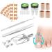 Ingrown Toenail Treatment Professional ingrown Toenail Removal kit with Ingrown Toenail Corrector 50 PCS Toenail Corrector Patch and 4 PCS Toe Protectors Corrects and Relieves Toenail Pain