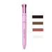4 In 1 Makeup Pen Waterproof Rotate Defining Eyebrow Pencil 4 Colors Portable Eyebrow Eyeliner Lip Liner Highlight