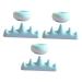1 Set Nail Art Brush Cup Paint Brush Rest Nail Remover Bowl Manicure Bowl Nail Art Pen Holder Nail Soak off Bowl Sponge Holder Nail Art Cups Organizer Plastic Chinese Painting