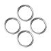 Stainless Steel 316 Round Ring Welded 5/32" x 1.5" (4mm x 38mm) Marine Grade O - Ring