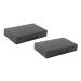 FOMIYES 4pcs Box Makeup Eyeshadow Highlighters Cosmetic Empty Eyeshadow Palette Matchbox Mini Blush Powder 4.5X7.2CM Black 2