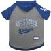 Pets First MLB Los Angeles Dodgers Hoodie for Dogs & Cats. | MLB Baseball Licensed Dog Hoody Tee Shirt, Small | Sports Hoody T-Shirt for Pets | Licensed Sporty Dog Shirt (LAD-4044-SM) Small Los Angeles Dodgers