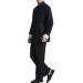 Men's Black Linen Kung Fu Suit Traditional Chinese Martial Arts Uniform | Long Sleeve Mandarin Jacket & Pants Tai Chi Set - Size Large - Buy Online on GoSupps.com