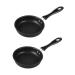 Zerodeko 2pcs Omelet Pan Mini Skillet Cookware Nonstick Pan Breakfast Pot Cookware Coating Omelette Pan Non Stick Cooking Utensils Nonstick Breakfast Pan Iron Square Plate Egg