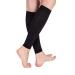 Tektrum A PAIR OF CALF SHIN GRADUATED COMPRESSION MEDICAL SLEEVE 20-30MMHG FOR MEN AND WOMEN - BLACK LARGE