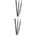 DOITOOL 2pcs 2 1 Eyebrow Pen Eyebrow Pencil Eye Brow Brush Eyebrow Brush 3d Written Triangle 1 count (Pack of 1) As Shownx2pcs - Buy Online on GoSupps.com