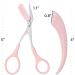 6PCS Pink Eyebrow Trimmer Set | Stainless Steel Razor with Comb | Beauty Tool for Women | Type Hair Removal Accessories - Buy Online on GoSupps.com