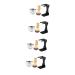 FRCOLOR 4 Sets Shaving Set Black Suit for Men Personal Shaving Shave Brush Stand Facial Kit for Men Husband Comfortable Shave Brush Desktop Shaving Cup Man Acrylic Metal Razor