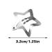 20PCS Silver Star Snap Hair Clips - Exquisite Hollow Mini Barrettes for Women & Girls - Buy Online on GoSupps.com