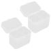 Make -up case 2 pieces cosmetic cotton cushion holder holder donor for cotton cotton cotton wool tubular cotton round pads flowed plastic glass for bathroom
