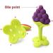 TEKSTAR Silicone Fruit Shape Baby Teething Toys Set - BPA Free, Freezer Safe Teethers to Soothe Infant and Toddler Gums - Buy Online on GoSupps.com