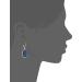 Women's Silvertone and Denim Large Drop Earrings - Buy Online on GoSupps.com