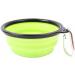 Foldable Silicone Dog Bowl - Portable Water & Food Bowl for Travel | S (Orange) - Buy Online - Buy Online on GoSupps.com