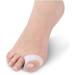 DEAVER Silicone Toe Separator Corrector - 4 Pairs | Hallux Valgus & Bunion Corrector | Single Hole Toe Splitter | Size Toe Cover Separator | Foot Bone Alignment Aid - Buy Online on GoSupps.com