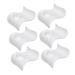 LABRIMP 6 Pcs Ceramic Egg Cup Fridge Decor Kitchen Egg Storage Tray Dinning Table Egg Cups Pasta Household