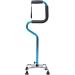 Portable Old Four-Foot Walker Non-Slip Blue/Silver Old Multi-Function Crutches Non-Slip Walking Stick with Hospital Interesting - Buy Online on GoSupps.com