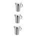 Zerodeko 3pcs Insulated Gravy Boat Containers with Lids Oil Dispenser Bottle Sauce Containers Serving Glass Dispenser Salad Dressing Server Pourer Oil Bottle Stainless Steel Glass Sauce Size 2x3pcs As Shownx3pcs