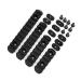 EEBUYTRONICS 4pcsrail DL Supply Advanced Tactical Polymer Rail Sections Set for MOE Hand Guards Black
