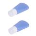 Housoutil 2pcs Shampoo Disposable Containers Silicone Press Bottle Empty Bottle Travel Filling Bluex2pcs Size 1x2pcs