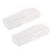 ZHIZAIHU 2pcs Double Storage Box Men Shaver Case Shaver Accessories Transparent Holder Storage Art Fabric Case