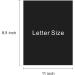110lb Black Cardstock Paper: 100 Sheets, 8.5x11 - Ideal for Art, Crafts & DIY Projects - Buy Online on GoSupps.com