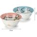 Northern Europe Bowl Couple Ceramic Ramen Bowl Cute Soup Bowl Household Cereal Bowl Salad Bowl A Pack of Two 15X7CM Tableware Kitchenware Onecolor - Buy Online on GoSupps.com