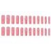 Foccna Pink 3D Flower Press on Nails - 24pcs Long Square Bling Rhinestone Fake Nails for Women and Girls - Buy Online on GoSupps.com