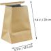 Sickness Vomit Kraft Paper Bags 75 Pcs - Disposable Travel Motion Sickness Bags - Car Trash Bag - Light Brown Kraft Paper - Buy Online on GoSupps.com