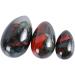 FANGO Yoni Egg - Natural Bloodstone Massage Egg with Wooden Base for Pelvic Floor Exercises - Buy Online on GoSupps.com